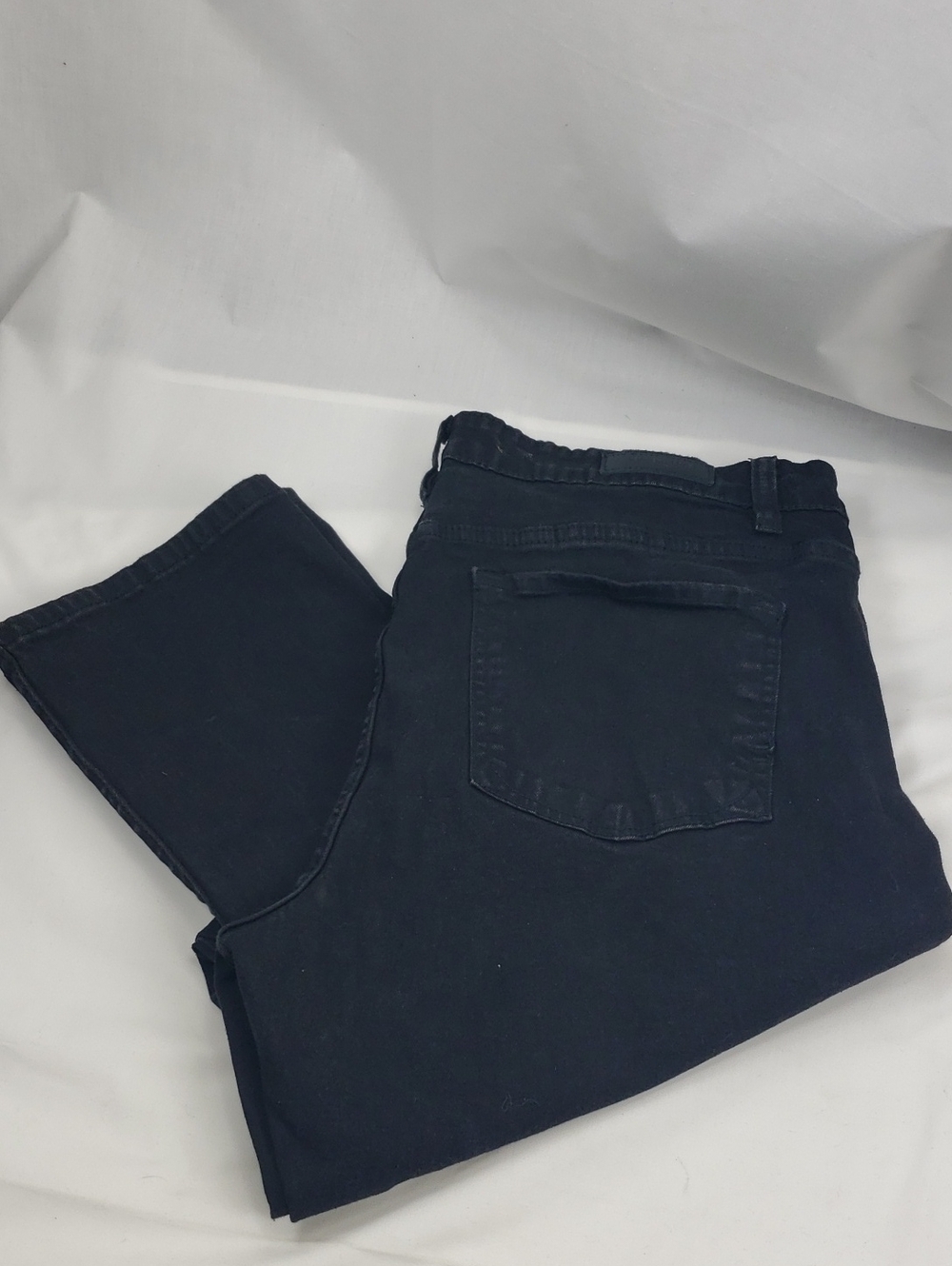 Kenneth Cole Straight Fit Mens Black Jeans Stretch 38x30